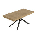 Tavolo Allungabile 200-460x90x77 cm Niket Quercia Natura Gambe Antracite
