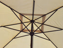 Ombrellone da Giardino 3x3m in Alluminio Palo Ø48 mm Telo in Poliestere Vomero Ecrù