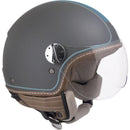 Casco Jet per Scooter Visiera Sagomata CGM Santa Monica 109V Titanium Opaco 