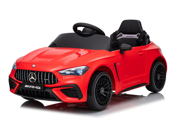 Macchina Elettrica per Bambini 12V Licenza Ufficiale Mercedes CLE53 Sedile in Pelle Rosso online