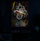 Stampa con LED su Tela Marilin 60x3,5x90 cm in Tela e Plastica e MDF Multicolor      