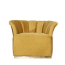 Poltrona Argentario 90x85x70 cm in Velluto Berger mostarda