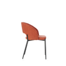 Set 2 Sedie 52x55,5xH78,5 cm in Tessuto Greta Arancio