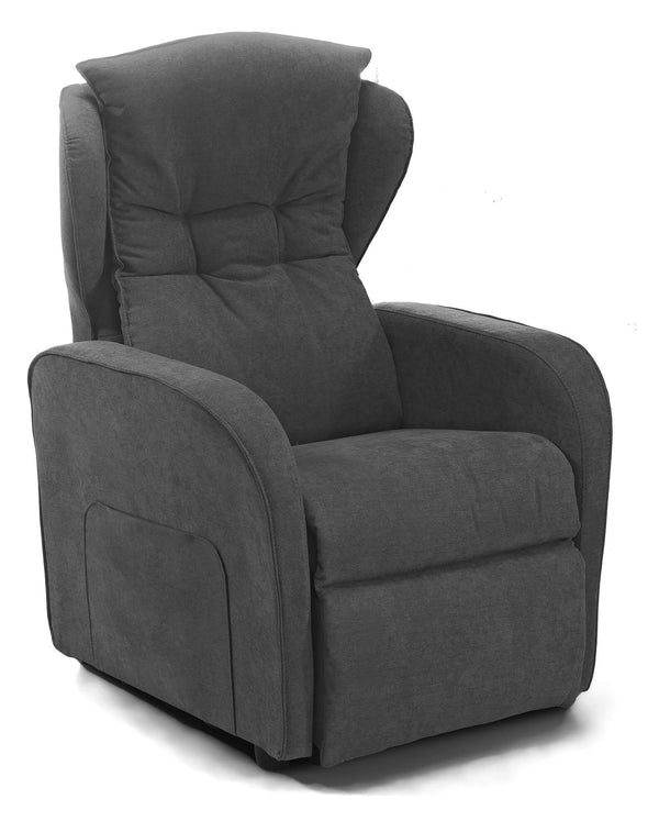 acquista Poltrona Alzapersona Elettrica 2 Motori 75x108x85 cm in Tessuto Dispositivo Medico 1 Grigio