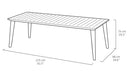 Tavolo da Giardino 235x98x74 cm in Resina Keter Lima 240 Antracite