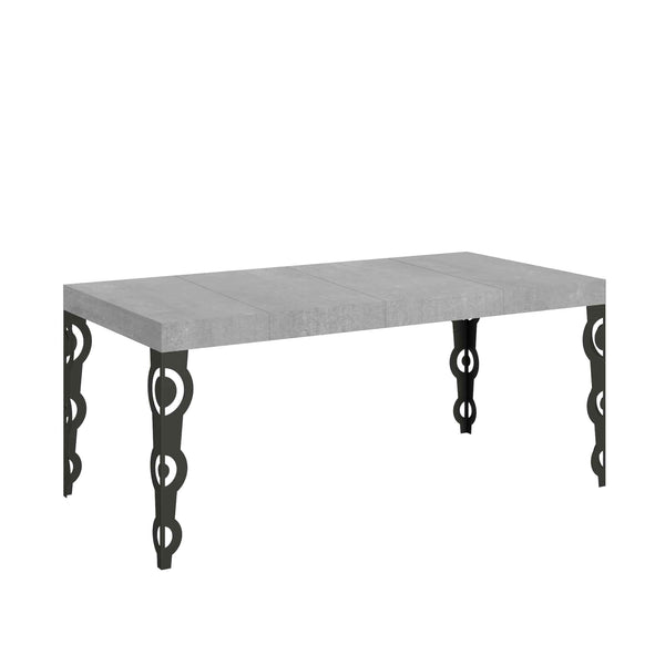 Tavolo Allungabile 90/246x90x77 cm Karamay Premium Cemento prezzo