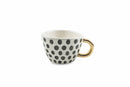 Set 6 Tazzine da Caffè Ø7x5 cm in Gres Villa d'Este Home Tivoli Masai Nero e Bianco