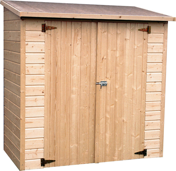 sconto Casetta Box da Giardino per Attrezzi 1,82x0,91m con Pavimento in Legno Abete 12mm Albecour
