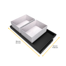 Kit Vassoio e Telaio per Armadio Regolabile 600 mm Emuca Grigio Pietra