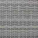Set Salotto da Giardino Divano 2 Poltrone e Tavolino con Cuscini in Wicker Grigio