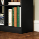 Libreria Moderna 60x26x158 cm con Cassetto Centrale e Kit Antiribaltamento in Legno Nero      
