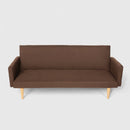 Divano Letto Clic Clac 182x64x80 cm in Tessuto Marrone