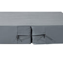Scaletta per Cani Materassino 2 in 1 45x39x20 cm in PU e Gommapiuma Grigio
