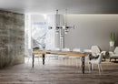 Tavolo Allungabile 140-244x80x77 cm Karamay Quercia Natura  