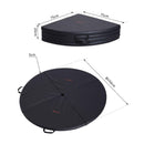 Tappetino Protettivo per Pole Dance Pieghevole e Antiscivolo Spessore 5 cm Nero Ø150 cm Soozier