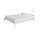 Topper Memory Con Fodera in Poliestere e Bamboo Bianco Varie Misure