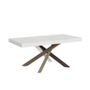 Tavolo Allungabile 200-304x90x77 cm Volantis Bianco Frassino Telaio 4C 