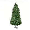 Albero di Natale Artificiale 225 cm 1146 Rami 450 Luci LED Bianche Verde