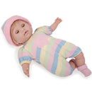 Bambola Bebè con Vestitino a Righe Colorate 38cm JC Toys