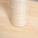 Tiragraffi per Gatti con Palo in Sisal Alto 60 cm Beige      