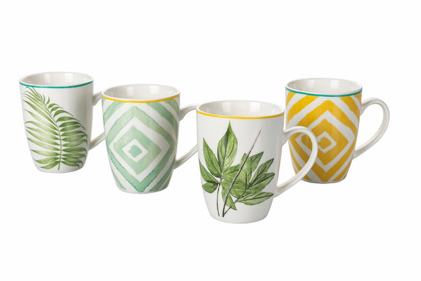 acquista Set 20 Tazze in Porcellana 300 ml Villa d'Este Home Tivoli Oriental Botanique