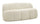 Divanetto Ball Bianco 145x80x69 cm in Compensato e Spugna e Poliestere Bianco