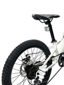 Bicicletta Mountain Bike per Bambini Unisex 20" MTB Phoenix 7V in Acciaio Bianco