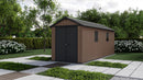 Casetta Box da Giardino 230x539x246 cm Newton Plus 7517/1775 Doppia Opzione Montaggio in Resina Evotech+ Marrone      