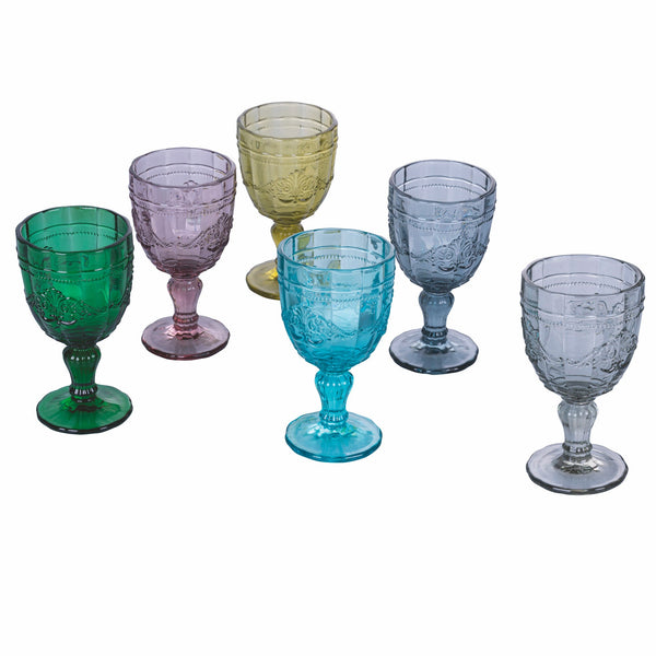 sconto Set 6 Calici in Vetro 235 ml Villa d'Este Home Tivoli Syrah