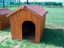 Cuccia per Cani Taglia Grande 90x130x95 cm in Legno Naturale 