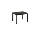 Tavolo Allungabile Frame 80x120-170x75 cm Top in Ceramica Marmo Portoro Nero Opaco