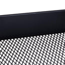 Carrello da Cucina Multiuso Salvaspazio 3 Livelli in Acciaio Nero 44x38x88 cm