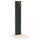 Fontana da Giardino Design a Colonna Ovale Rubinetto in Ottone con Base in Cemento Antracite