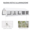 Tendostruttura 10x6m con Pareti Rimobivili in Acciaio e Poliestere Bianca