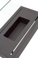 Camino a Bioetanolo da Tavolo 36x19 cm Qlima FFB105 Nero