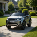 Macchina Elettrica per Bambini Licenza Land Rover Evoque 12V con Telecomando Grigio