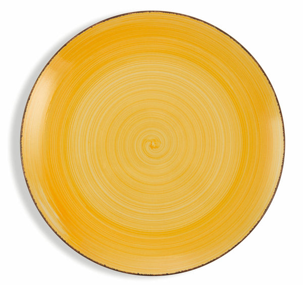 prezzo Set 6 Piatti Piani Ø27x3,5 cm in Gres Villa d'Este Home Tivoli Baita Giallo