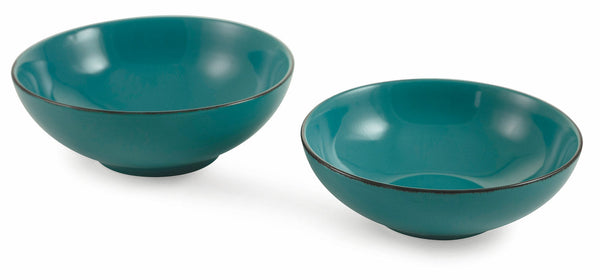 acquista Set 2 Insalatiere in Gres Villa d'Este Home Tivoli Baita Glazed Turchesi
