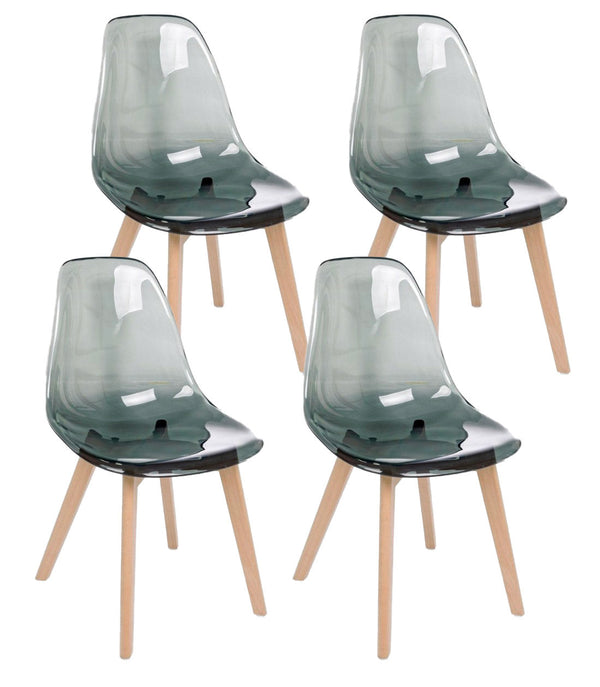 Set 4 Sedie 52x47x82h cm Easy Fumè prezzo