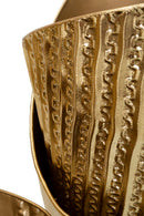 Porta Vasi Flosty Tris 39x42x75 cm - 32x32x55 cm - 25x25x35 cm in Ferro Oro      