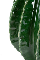 Vaso Cactus Ball Ø23,5x24,5 cm in Ceramica Verde      