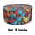 Set 5 Scatole cartone piume multicolor tondo