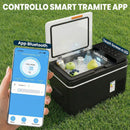 Frigorifero Portatile 62,3x37,8x37 cm Capienza 30L con Compressore e Controllo App in ABS Nero      