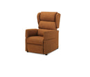 Poltrona Alzapersona 72x80-175x111 cm con Bracciolo Estraibile Dispositivo Medico 1 in Poliestere Nosteo Lenny 641 Marrone 