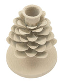 Porta Candele Dune Pigna Ø9,5x11,5 cm in Ferro Crema      