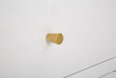 Comodino Alto Venus 60x32x79 cm in MDF e Ferro Bianco e Oro      