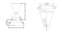 Stufa Elettrica ad Infrarossi da Parete Soffitto 104,5x17,7x6 cm 1500W con Telecomando Bianco