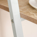 Scrivania da Ufficio 84x45x85 cm in Legno e Metallo Rovere