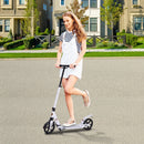 Monopattino per Ragazzi Pieghevole Regolabile 90-105 cm Bianco 