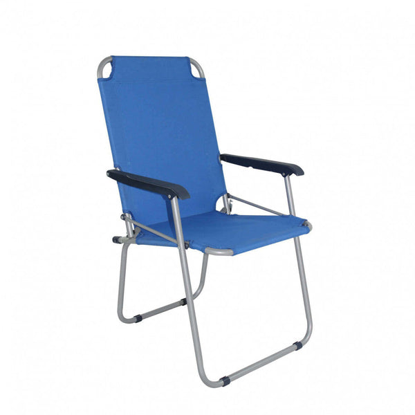 acquista Spiaggina Pieghevole 54,5x41x44/91,5 h cm in Alluminio Blu
